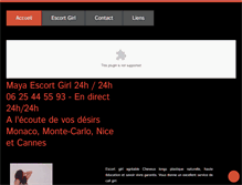 Tablet Screenshot of maya-escort.com